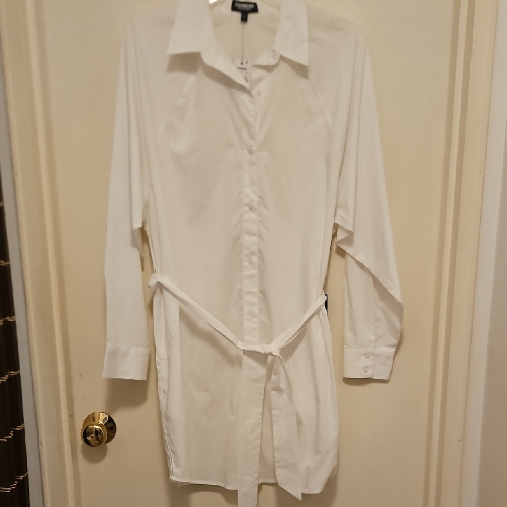 Express Classic White Portofino Dress